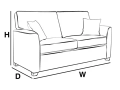 2 SEATER SOFABED - CROWN