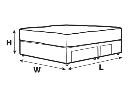 PLATFORM TOP 2+2 DRAWER DIVAN SET