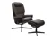 MEDIUM KIGH BACK CHAIR & FOOTSTOOL WITH CROSS BASE 