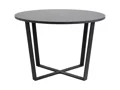 CIRCULAR DINING TABLE MELAMINE BLACK 110CM