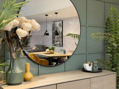 Mirrors At Doorway